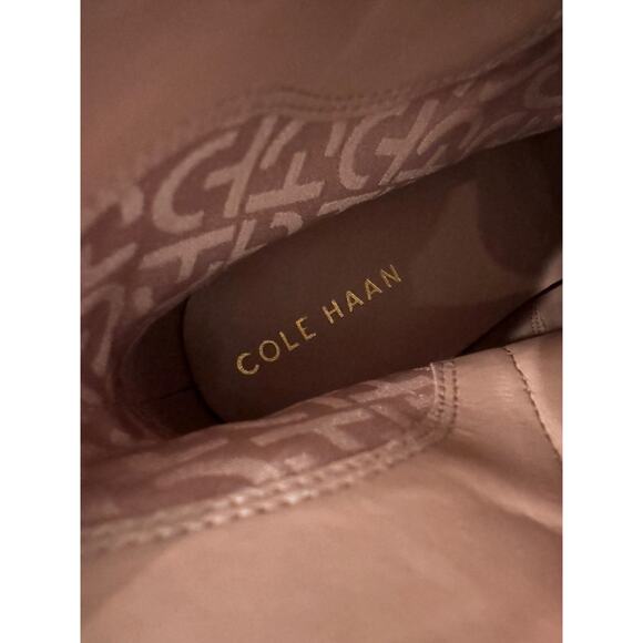 COLE HAAN NEW CAMEL SUEDE BOOTIES BOOTS MINIMAL CLASSIC 10B LUXURY VERSATILE - Picture 11 of 11